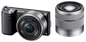Sony NEX-5NDB Negru Kit + SEL 18-55mm + 16mm