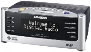 Radio cu ceas Sangean DCR-9+ Negru - Argintiu