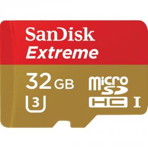Sandisk Extreme 32GB 32Giga Bites MicroSDXC Class 10 memorii flash
