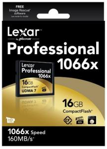 Card CF Lexar 1066x Professional 16GB UDMA7