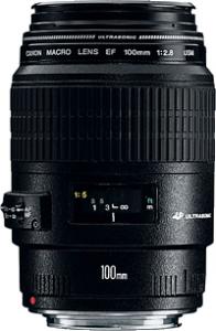 Obiectiv Canon EF 100mm f/2.8 Macro USM Negru