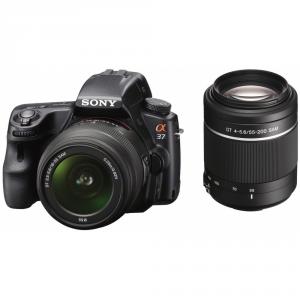 Sony Alpha SLT-A37K Negru Kit + 18-55mm SAL + 55-200mm