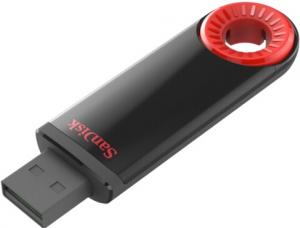 Sandisk Cruzer Dial 64GB 64Giga Bites USB 2.0 Type-A Negru, Rosu memorii flash USB
