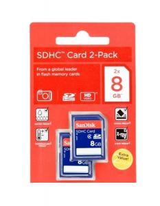 Sandisk 8GB SDHC, 2-pack