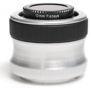 Obiectiv Lensbaby Scout + Fisheye Canon EF Negru - Argintiu