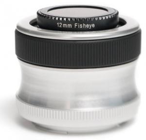 Obiectiv Lensbaby Scout + Fisheye Olympus 4/3 Negru - Argintiu