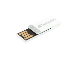 Stick USB 2.0 Verbatim Clip-It 8 GB Alb