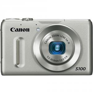 Aparat foto digital Canon PowerShot S100  12.1 MP Argintiu