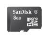 Card microSDHC Sandisk Class 4 8GB Negru