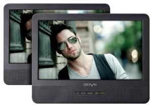 DVD Player portabil cu ecran dublu ODYS Seal 9 Negru
