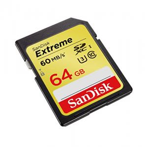 Card SDXC SanDisk Extreme 64GB UHS-I Negru
