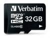 Card microSDHC + adaptor SD Verbatim 32GB Class 10