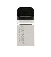 Stick USB 3.0/microUSB Transcend JetFlash 880 OTG 16GB Negru - Argintiu