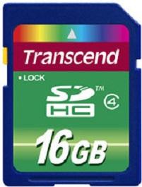 Card SDHC Transcend 16GB Class 4