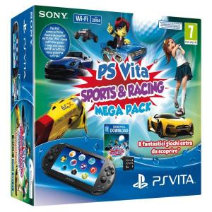 Consola Sony PlayStation Vita Wi-Fi Negru + Mega Pack (Sports & Racing)