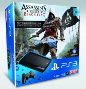 Consola Sony Playstation 3 500GB Negru + Joc Assassin's Creed IV Black Flag