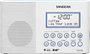 Radio cu ceas Sangean H203D Alb