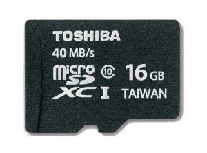 Card microSDHC + adaptor SD Toshiba 16GB Class 10
