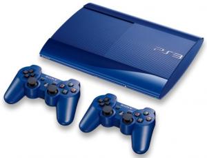 Consola Sony Playstation 3 Super Slim 500 GB Albastru + 2 controllere DS3