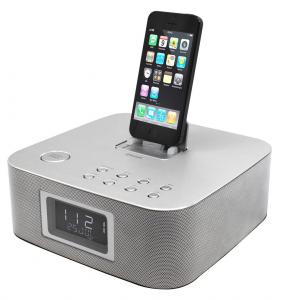 Radio cu ceas si Bluetooth Soundmaster iP4060BT Argintiu
