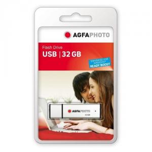 Stick USB 2.0 AgfaPhoto 32GB Argintiu