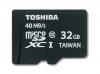 Card microsdhc + adaptor sd toshiba 32gb