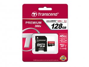 Card microSDXC Transcend 128GB Premium Class 10 UHS-I