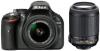 Nikon d3200 24 mp negru kit + 18-55 vr ii + 55-200 vr