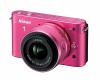 Nikon 1 j2 10 mp roz kit + 1 nikkor vr 10-30 mm