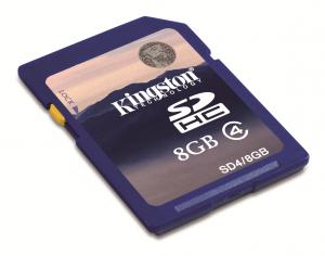 Kingston Technology 8GB SDHC Card 8Giga Bites SDHC Flash Class 4 memorii flash