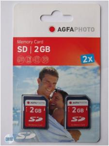 2x Card SD AGFAPhoto 2GB