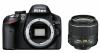 Nikon d3200 24 mp negru kit + af-s dx 18-55 vr ii