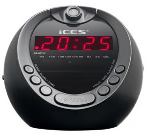 Radio cu ceas si proiectie Ices ICRP-212 Negru