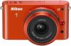 Nikon 1 j2 10 mp portocaliu kit + 1 nikkor 11-27,5 mm