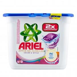 Detergent automat capsule gel Activ gel Color&Style 16x35ml Ariel