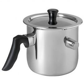 Oala lapte inox cu capac 2,5 Litri Dekassa DK-3152