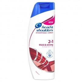Sampon 400ml Head and Shoulders 2 in 1 Thick and Strong