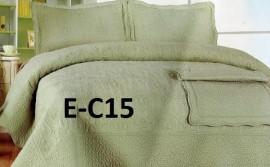 Cuvertura de pat bumbac brodat EC15