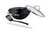 Cratita wok fonta cu capac 32 cm 5.6 litri bohmann bh602-32