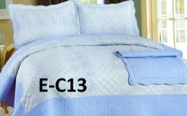 Cuvertura de pat bumbac brodat EC13