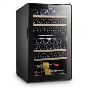 Racitor pentru vin Samus SRV98LMCD, 88 L, Capacitate sticle 33, Clasa energetica G, Mod racire cu compresor, Afisaj Electronic, H 84.8 cm, Negru