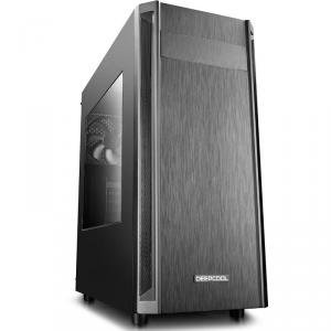 CARCASA DEEPCOOL ATX  Mid-Tower, 1* 120mm fan (inclus), front audio &amp; 1x USB 3.0, 2x USB 2.0, black "D-SHIELD V2"