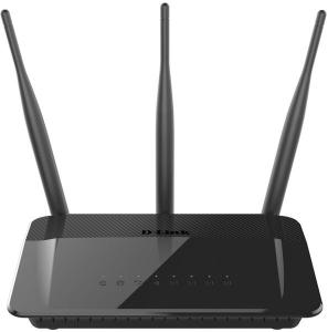 Router Wireless D-link DIR-809, 1xWAN 10/100, 4xLAN 10/100, 3x antene externe, dual-band AC750 (433/300Mbps)