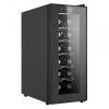 Racitor pentru vin Samus SRV38CR12, 33 L, Capacitate 12 sticle, Clasa energetica F, Mod racire termoelectric, Afisaj Electronic, Control Touch, H 65.2 cm, Negru