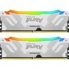 Kit memorie kingston fury renegade rgb white intel xmp 3.0, 32gb,