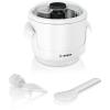 Masina inghetata Bosch MUZ9EB1, Carcasa termoizolanta cu pereti dubli, Produce inghetata de casa, sorbet si inghetata din iaurt, Consistenta perfecta, Produce max 550ml, Spatula, Gata in 30min, Pentru gama MUM9