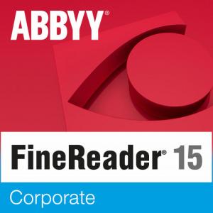 Licenta Abbyy FineReader, Versiunea 15, Editia Corporate, Guvernamentala, Engleza, 1 utilizator