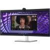 Monitor Dell Video Conferina Curbat (P3424WEB), WQHD,60 Hz, IPS, HDMI, USB 3.2 Gen1 Type-C, Argintiu\Negru