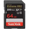 Card de memorie SanDisk Extreme PRO 64GB SDXC pana la 200MB/s & 90MB/s Read/Write speeds, UHS-I, Class 10, U3, V30