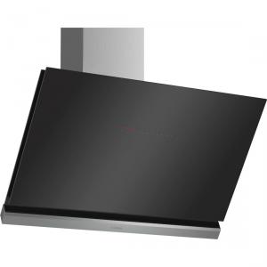 Hota incorporabila decorativa Bosch DWK98PR60, TouchControl, 3 trepte, Putere de absorbtie 840 mc/h, 90 cm, Sticla neagra